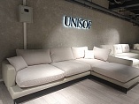 Модульный СЕН-ТРОПЕ Beverly, Biscuit, Flow 01, кожа + ткань Аутлет Outlet